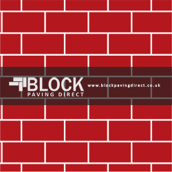 Stretcher block paving pattern