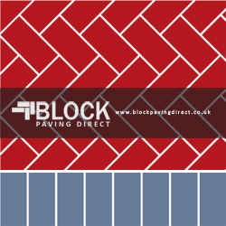 45 degree Herringbone with Soldier Block block paving pattern