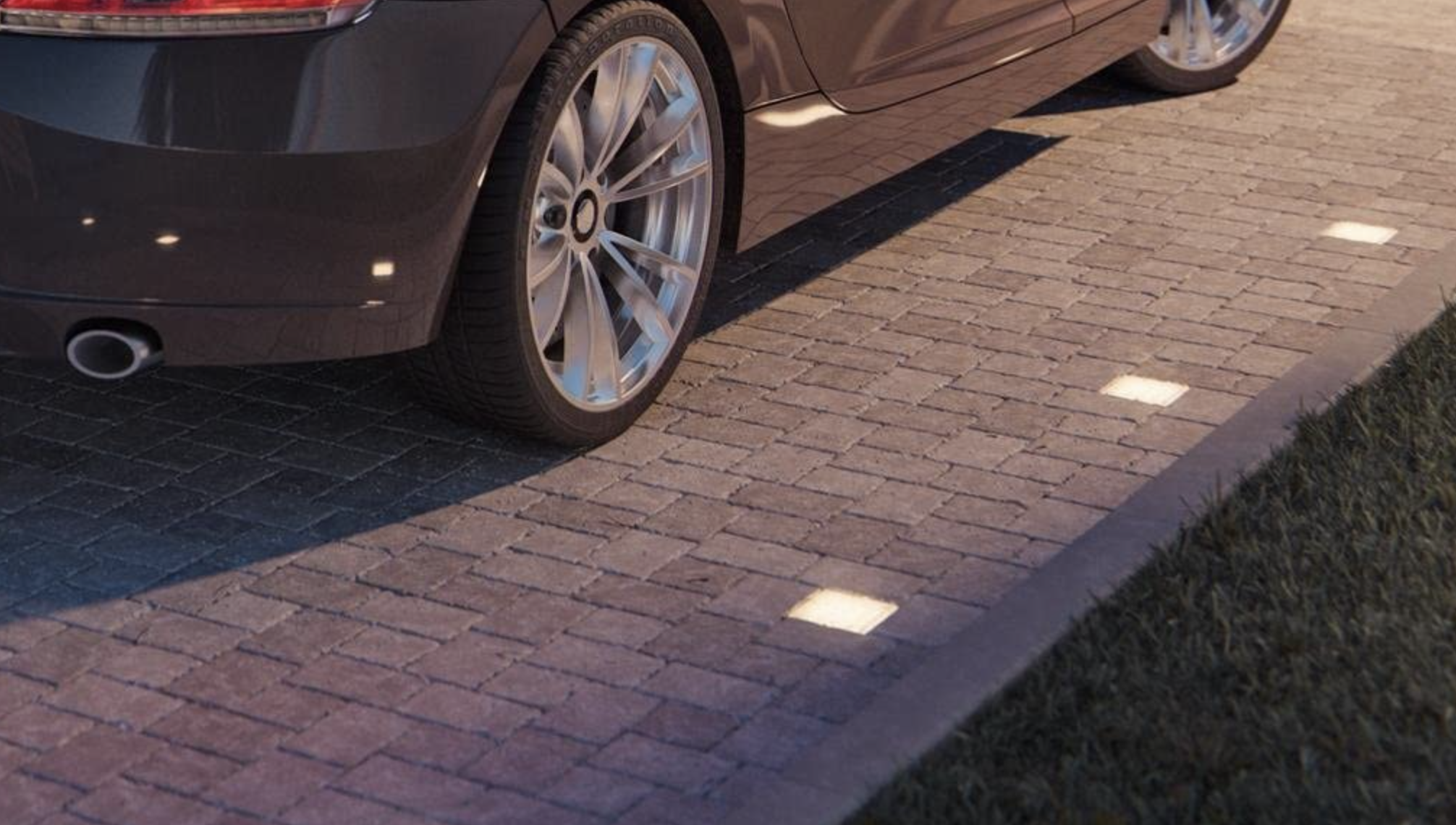 Square Block Paving Lights